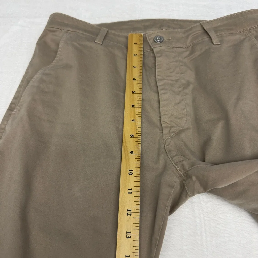 AG Adriano Goldschmied Pants Mens 34x30 Lux Khaki Canvas Tan Chino Casual